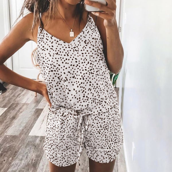 Sommar nattkläder Dam Underkläder Pyjamas Cami och shorts Set Nattkläder Kostym l b5