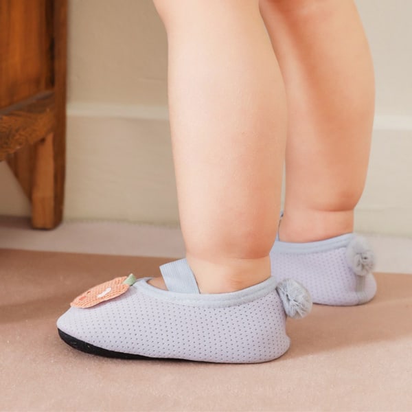 Baby's First Walk Shoes Överdel i tunn mesh Anti-slip Slip-on skor för toddler blue 12cm