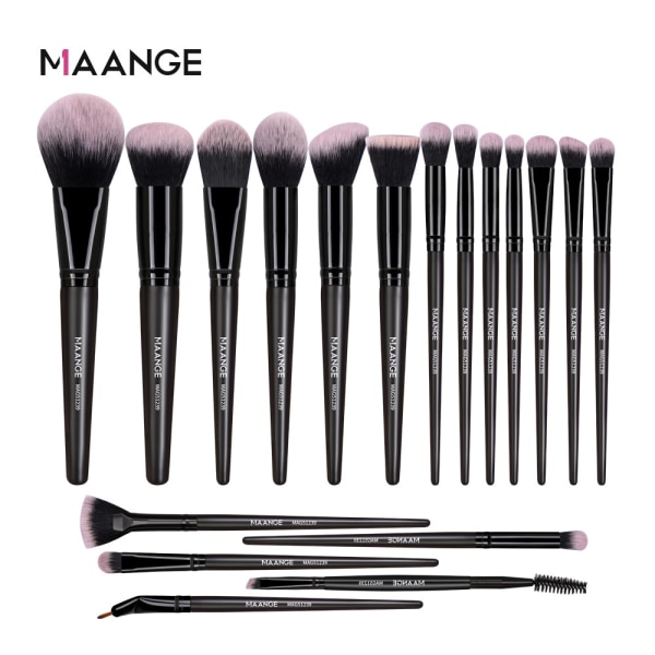 18 st Makeup Brush Set Modeborstar Sminkverktyg Set för att blanda skönhetsverktyg mag51239bh