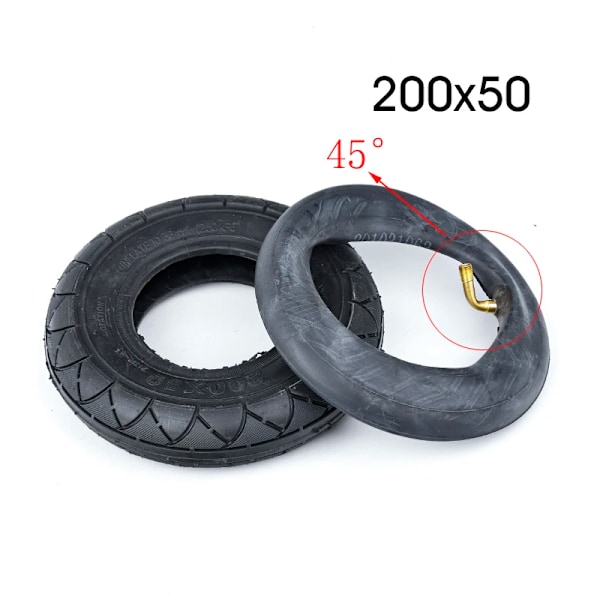 Elektriskt Fordon 200*50 Däck Innerslang Kameratillbehör 200x50 Inre Yttre Däck för 8 Tums Mini Elektrisk Skoter Däck 1set   B