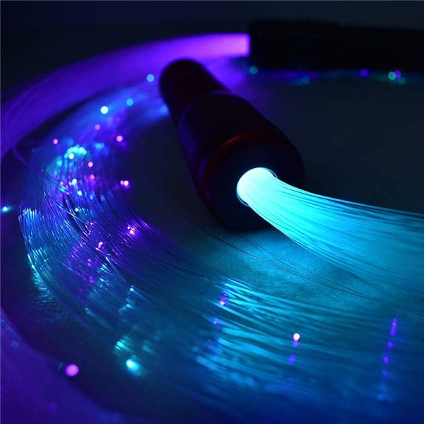 Bright Light Up Rave Toy 360° vridbar Pixel Rave Whip Lämplig för danstillbehör black