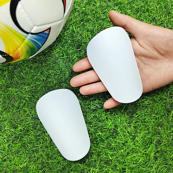 1 par fotbollsbenskydd för barn och vuxna, mini träningsbenskydd för fotbollsträningsutrustning, benskydd för fötter, benskydd White-XS