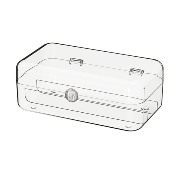 Mode klar textur Smycken Organizer Flercells smycken förvaringsbox Multipurpose små case makeup storage box-clear