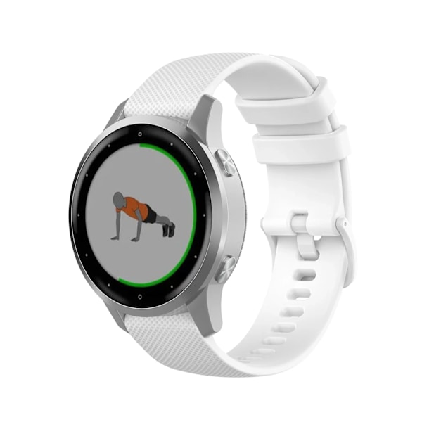 Nytt 22mm 20mm Silikonarmband För Samsung Klocka 7 6 5 4 Andningsbart Ersättningsarmband För Huawei Klocka GT5-4-3/Amazfit GTR GTS White For 20mm