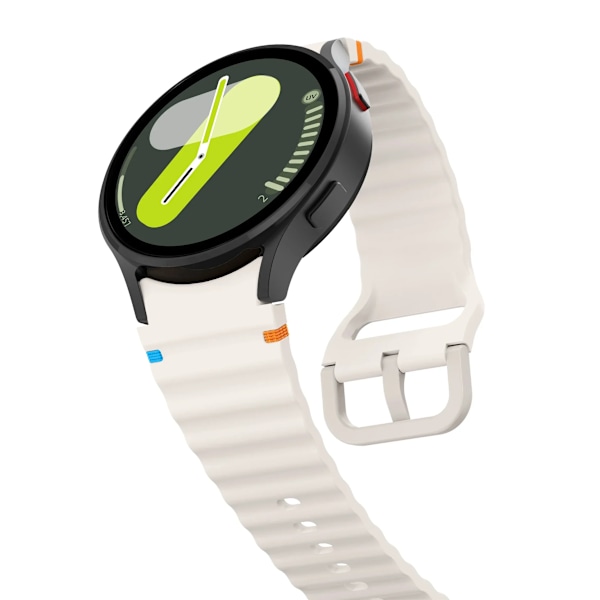 Originalt silikonarmband för Samsung Galaxy Watch 7 FE 6 4 Classic 5 pro 44mm 40mm 43mm 47mm 45mm Armband Galaxy Watch6 7 Rem Black Galaxy 5 pro 45mm