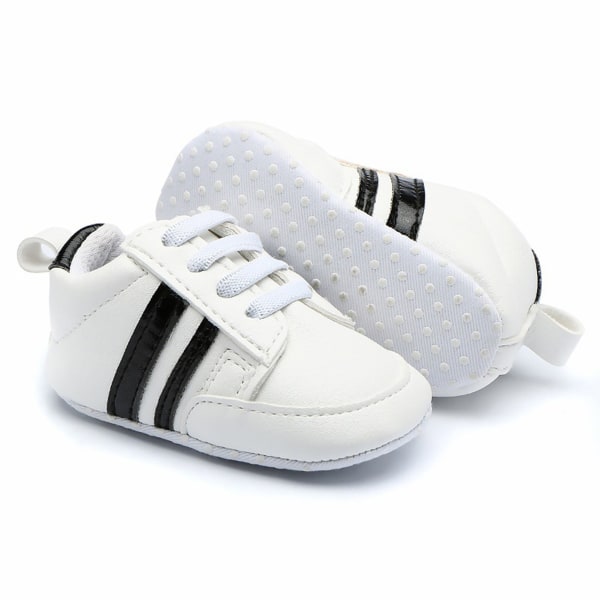 Sports Sneaker Baby Barn Skor Slitstarka Bra Walking skor white black 11cm-12yard