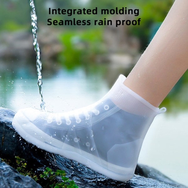 Vattentäta skoöverdrag Återanvändbara halkfria överdragsskor Antisladd utomhus vandringsskoöverdrag för vuxna barn pink xl
