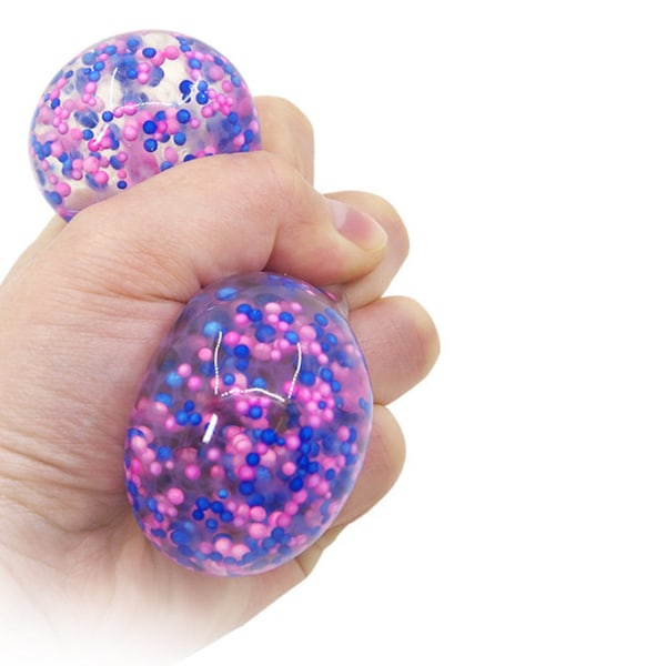 Mjuk TPR Grape Ball Squeeze Toy Creative Fidget Sensory Decompression Toy orange