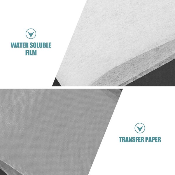 16 st värmeöverföring vattenlöslig film blekningsbeständigt töjbart papper för hoodies totes canvasväskor 16pcs