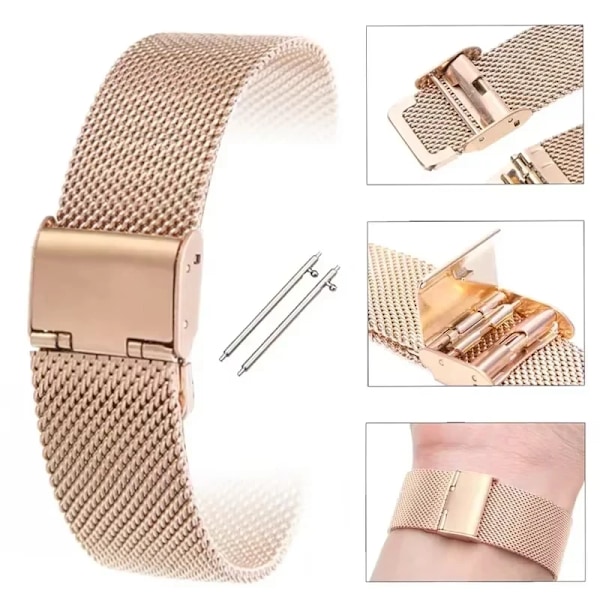 22mm 20mm Rostfritt Stål Armband För Amazfit Bip 6 5 Band För Amazfit Active 2/GTS 4 3/GTR 4 3 2/Cheetah Square/Round/Balance 2 Silver-M2 20mm width band