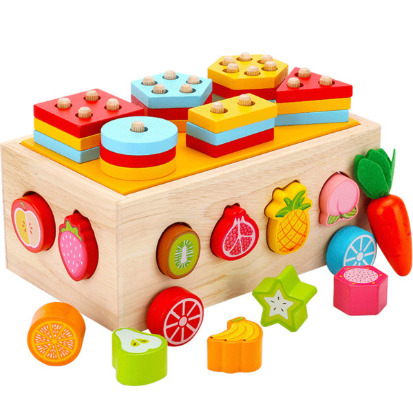 Byggklossar Pedagogisk leksak Förbättra kognitiv matchning Monteringspresent för barn Barn Baby picture section