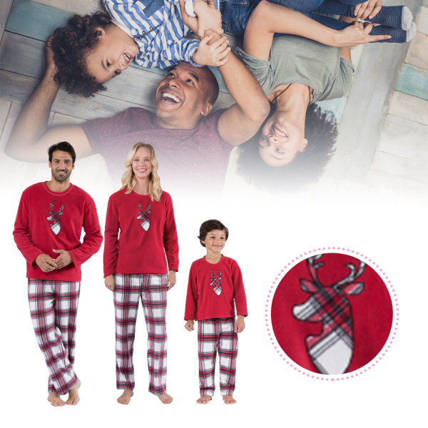 Jul Familjesemester Pyjamas Matchande Set Print Jul Topp nattkläder mom s