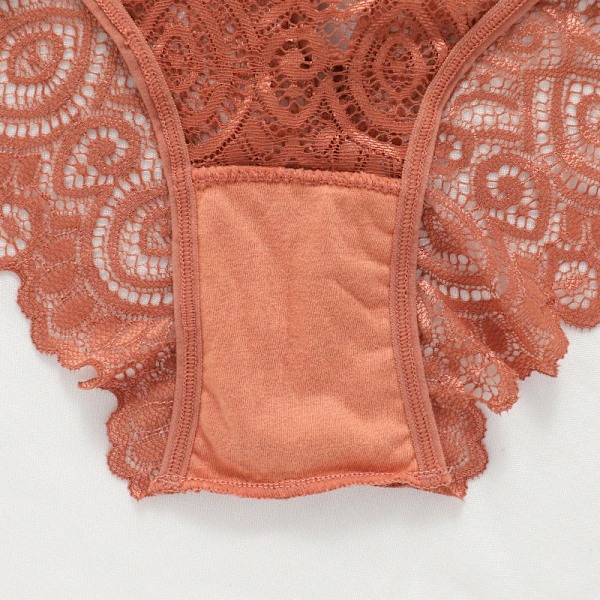 Meet'r Sexiga spetsunderkläder för kvinnor, låg midja, frestande underkläder, kvinnliga stringtrosor, transparenta underkläder, ihåliga trosor, intimt Red XL