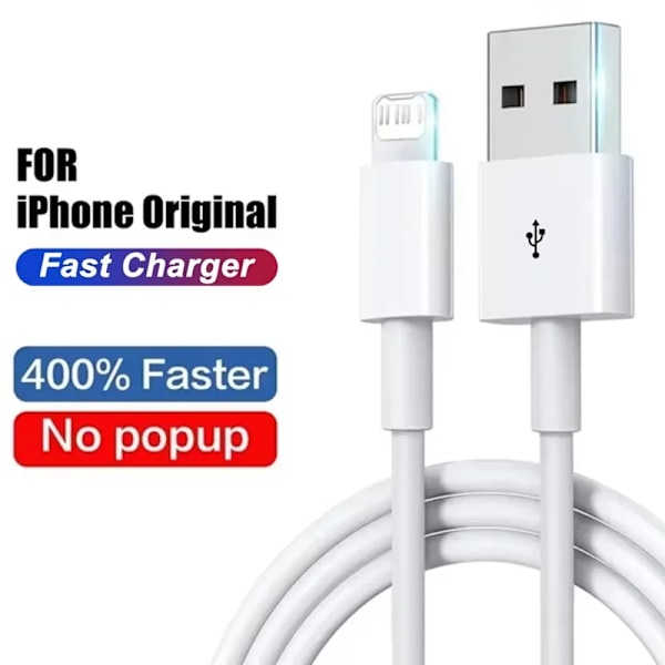 20W PD Typ C Snabbladdningskablar För iPhone 14 13 12 11 Pro Max /ipad/ipod Datalina 2M 1M Snabbladdning USB C Kabel Tillbehör USB-A to L Cable 1m
