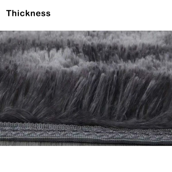 Tie-dyed matta i nordisk stil Enkel tjock fluffig matta för vardagsrum och sovrum dark blue