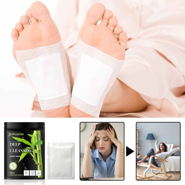 Deep Cleansing Foot Patch Hjälper sömn att lindra kropp och själ för kvinnor män hälsovård default