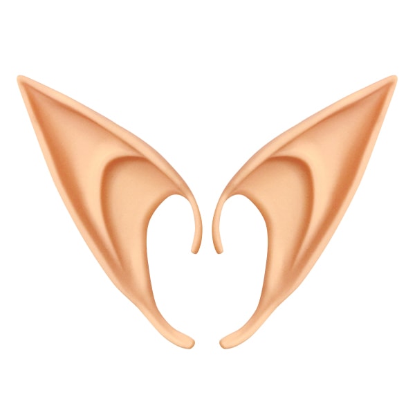 1 par Latex Elf Ears Cosplay Festrekvisita Gåva Halloween kostymtillbehör c long