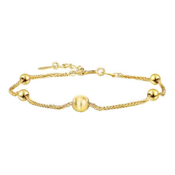 Justerbart pärlarmband Enkelt armband Personliga eleganta tillbehör Bra presenter till golden