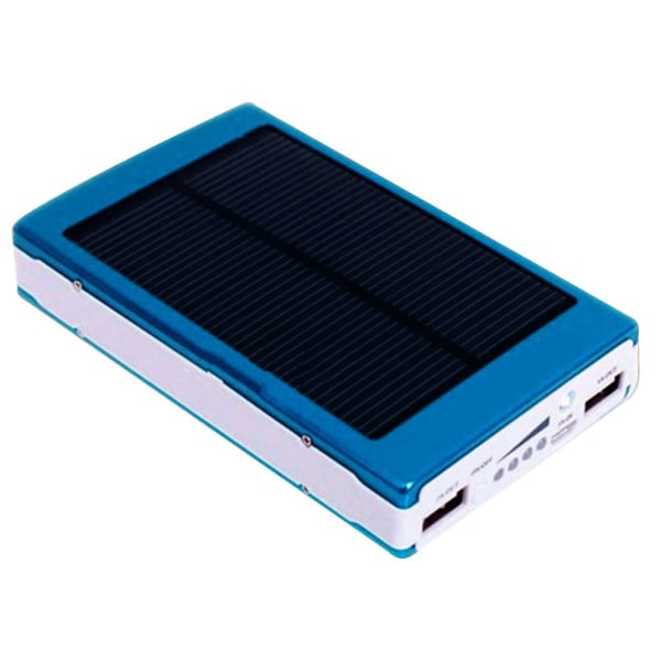 Dubbel USB Solar Mobil Power Bank Nesting Bärbar Batteriladdare Box Camping Light gold