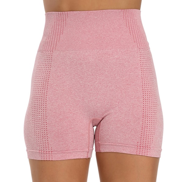 Yoga Short Pants Bekväma mode Athletic Shorts High Waist Yoga Byxa pink m