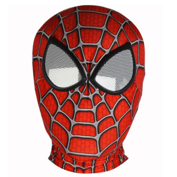 Halloween Cosplay Performance Scenhuvud， Cover för barns Expedition Expedition Stål Anime Glasögon， Tight Fit Spider Man Mask black adult lens design