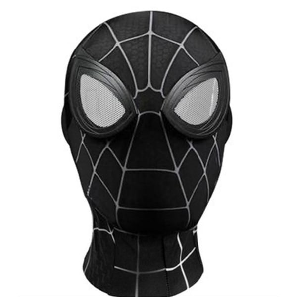 Halloween Cosplay Performance Scenhuvud， Cover för barns Expedition Expedition Stål Anime Glasögon， Tight Fit Spider Man Mask black mirror head cover