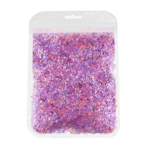 10g Nail Art Fjärilar Paljetter Kreativ Design Nail Art Glitter Paljetter för Handdekoration Nagel pink purple