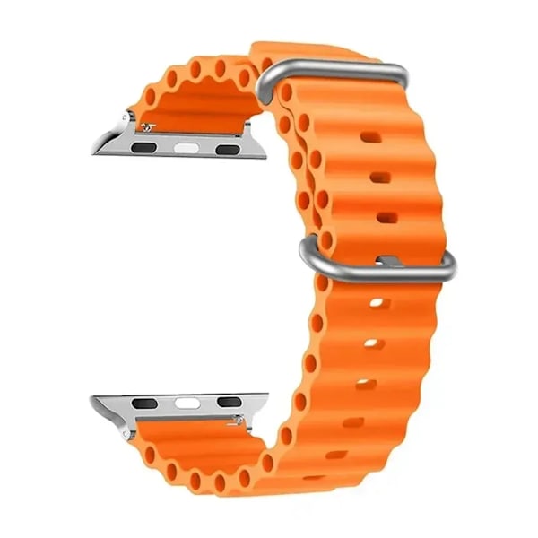 Silikon Ocean armband för Apple Watch band Ultra Series 9 SE iwatch 42mm 44mm 45mm 49mm 38mm 40mm 41mm correas 49 44 45 mm band Y 38mm 40mm 41mm