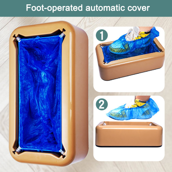 Automatisk Shoe Cover Dispenser Sho Cover Machine Boot Cover Device för 18-48 storlek rose gold a