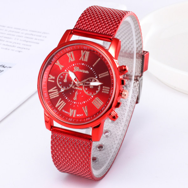 Digital Aloy Quartz Watch Robust Slitstark Casual Watch for Home Office Working Dating purple