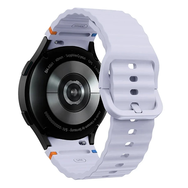 Originalt silikonarmband för Samsung Galaxy Watch 7 FE 6 4 Classic 5 pro 44mm 40mm 43mm 47mm 45mm Armband Galaxy Watch6 7 Rem OfficialPu Galaxy 6 40mm 44mm