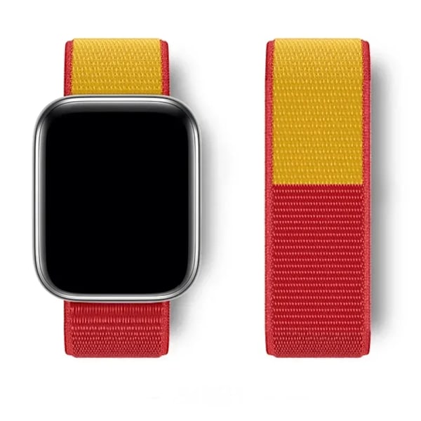 Nylon Loop Armband för Apple Watch Armband 44mm 40mm 45mm Ultra2 49mm 41mm Sportarmband iwatch Tillbehör Serie 9 8 se 7 6 5 4 3 94 Spain 38mm-40mm-41mm