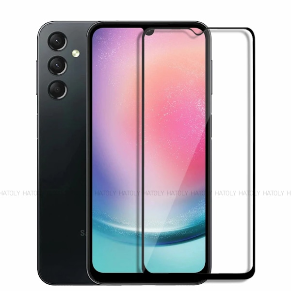 2/4 st Härdat Glas För Samsung Galaxy A14 5G Skärmskydd Samsung Galaxy A14 A24 A34 A54 5G Full Lim Täckning Mobilfilm For Galaxy A24 4G 2PCS Tempered Glass