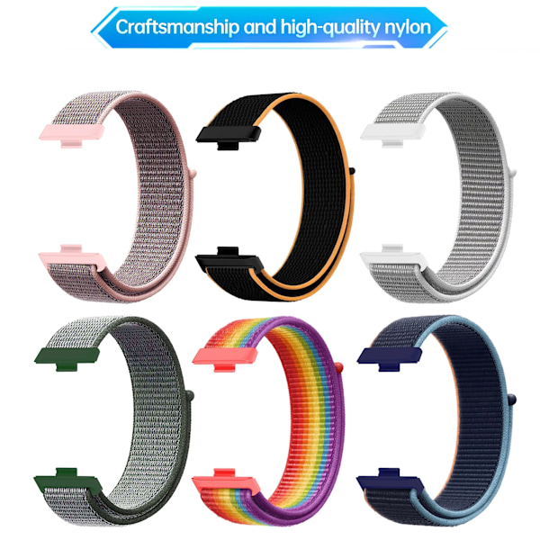 Nylonarmband för Huawei Watch Fit 4 3 Vävda Sport Smartwatch Armband Correa Huawei Watch Fit 4/4 Pro Armband Klockarmband Transparent Watch Fit 4 Pro