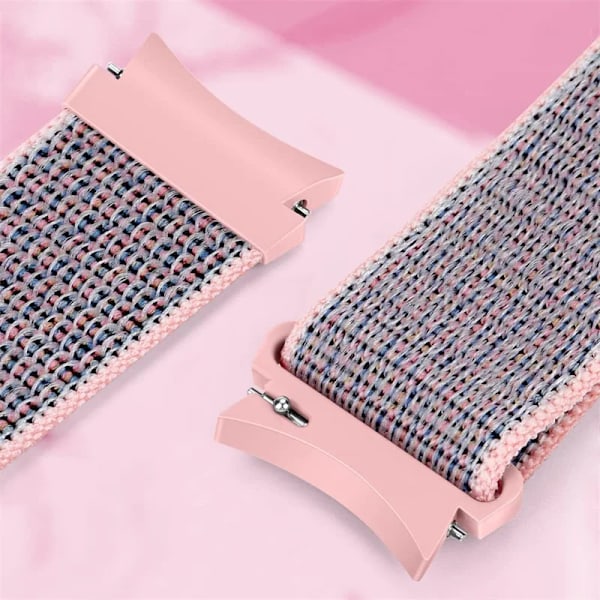 Nylonloop för Samsung Galaxy Watch 6-5-pro-4 44mm 40mm armband Utan glipor 20mm Band Sportarmband Galaxy 4-6 classic 43mm 47mm Rem Strawberry24 Galaxy 6 40mm 44mm