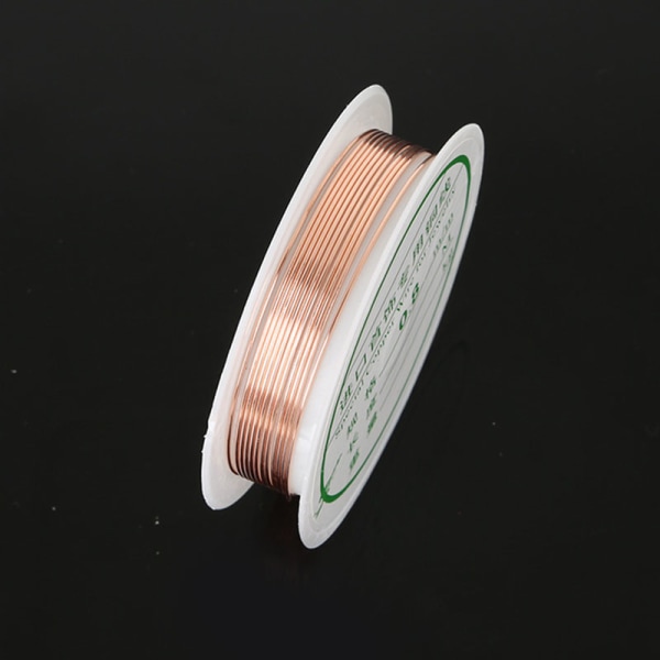 0,2-1 mm koppartråd smycketråd för armband halsband färgglada pärlor trådar gold 0.25mm 18m