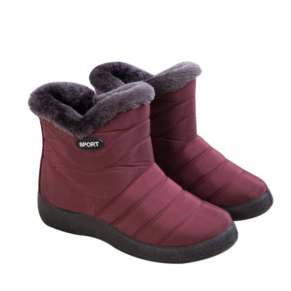 Dam Plus Size Snow Sneakers Stövlar Skor Utomhus Anti-Slip Vattentäta Booties Winter d 37