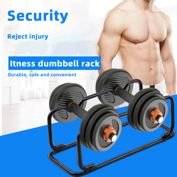 Fitness Hantelställ Universal Barbell Support Hållare Heavy Duty Hantel Display Fäste small black