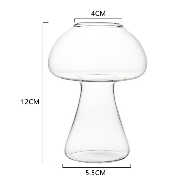 Cocktailglas svampkoppar Transparent glas Lätt och bärbar för Home Party Club Pub Drinks a
