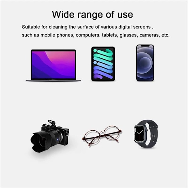 Universell poleringsduk för Apple IPhone 16 15 14 13 12 11 IPad Mini Macbook Skärm Display Kamera Polering Rengöringsduk 1PCS