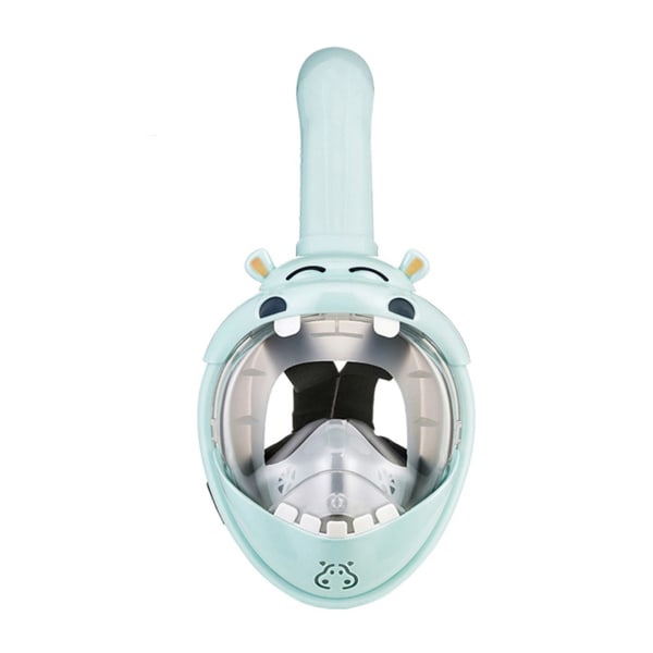 Underbar djur snorkelmask för barn förseglad läckagesäker dyk ansiktsmask för barn light blue-kf4