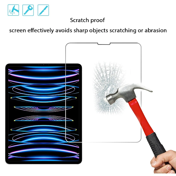 2 st Härdat Glas Skärmskydd för iPad Pro 12.9 11 air4 5 10.9 mini6 4 5 1 2 3 5:e 6:e 7:e 8:e 9:e 10.2 10.5 9.7 2015 For ipad Mini 4 5
