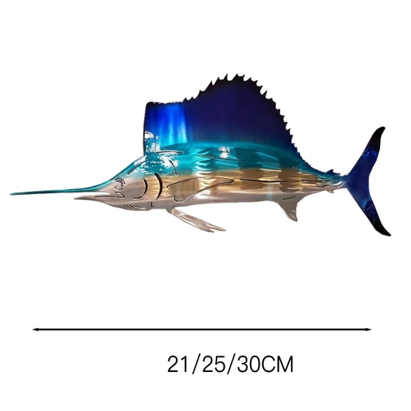 21/25/30 cm havssköldpadda väggkonst Legering Fisk Vägghängande dekor Lämplig för sovrumsinredning sea turtle 21cm