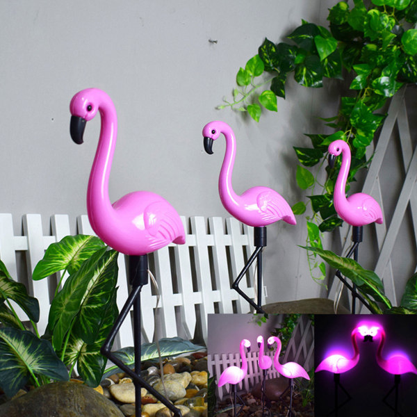 Garden Flamingo Lampa Romantisk Vattentät Ytterlampa för hemmet single 31b3  | single | Fyndiq