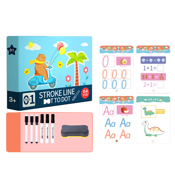 Magical Tracing Workbook Återanvändbar kalligrafi Kopieringsbok Inlärningsaktiviteter för toddler för barn Barn f