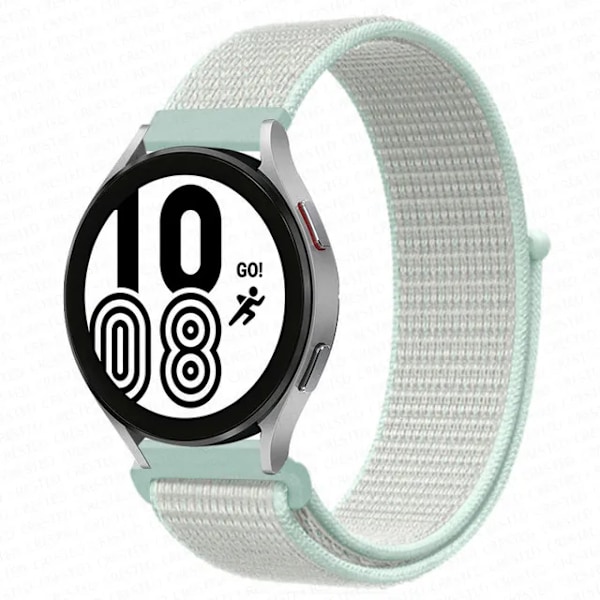 Nylon Loop Band för Samsung Galaxy Watch 6 4 7 classic/5 Pro/active 2/Gear S3 20mm/22mm Armband Huawei watch GT 2e 3 pro rem teal tint 30 22mm