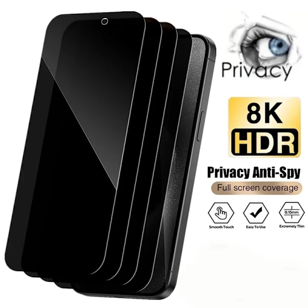 Anti Spion Härdat Glas För Samsung A16 5G A15 A55 A54 A52 A35 A34 A33 A32 A53 A25 A24 A23 A22 A14 A13 A12 A51 Skärmskydd For SamsungA23 3PCS