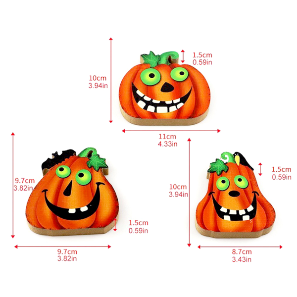 Halloween Pumpor Dekoration Mångsidiga applikationer Dekorativa tillbehör halloween funny pumpkin