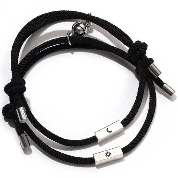 Creative Magnet Par Armband Slitstark Bow Knot Shackle Armband för man Hustru Present 4
