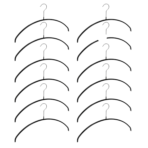 Galgar med halkskydd Klädhängare Perfekt för klänningar blusar och byxor 12pcs